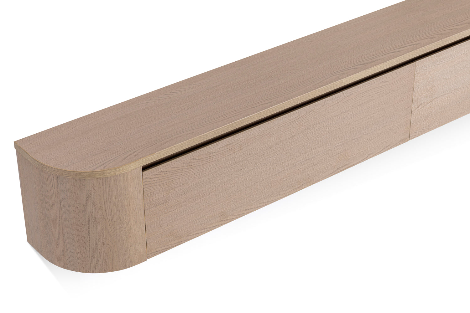 Japandi Tv Meubel Licht Beige Eiken L240x D32 x H28 cm