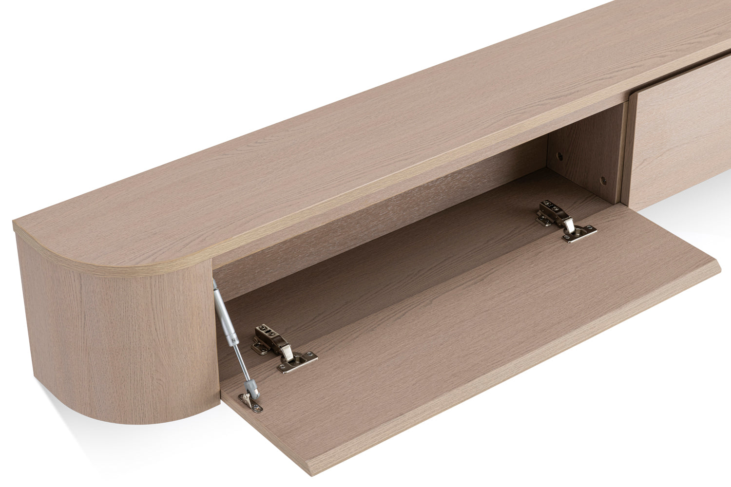 Japandi Tv Meubel Licht Beige Eiken L240x D32 x H28 cm