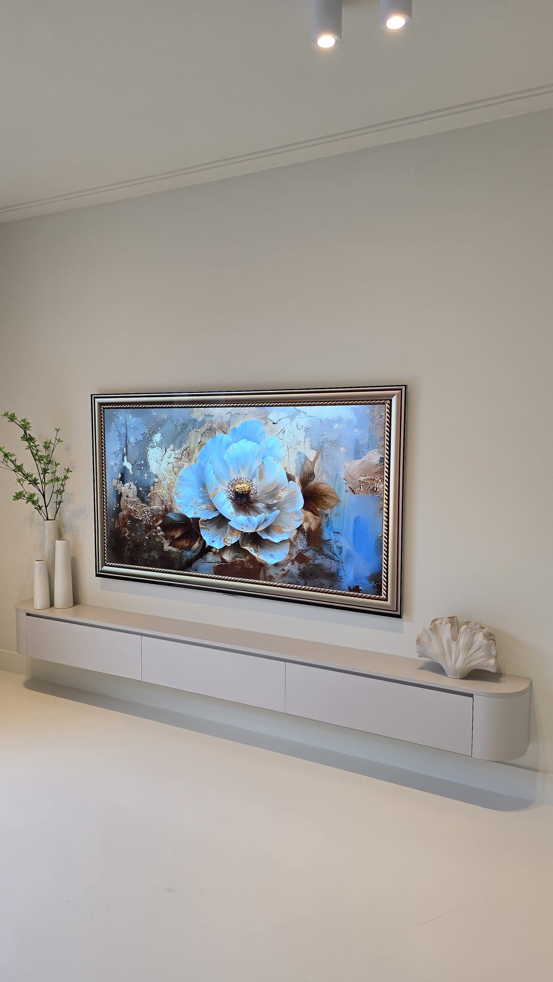 Japandi Tv Meubel Beige L272 x D32 x H28 cm