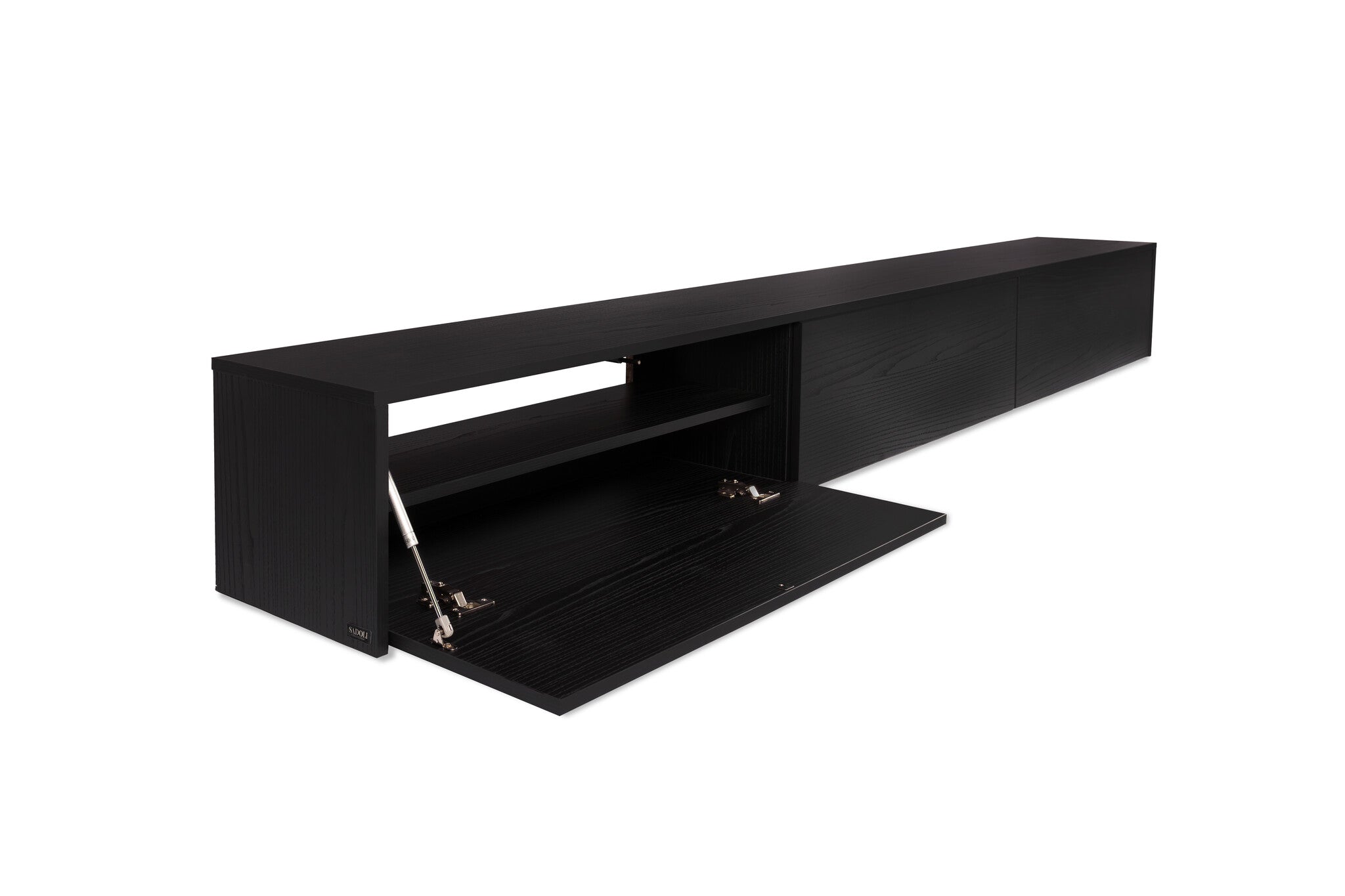 Tv Meubel Zwart Eiken L240 x D36 x H33 cm