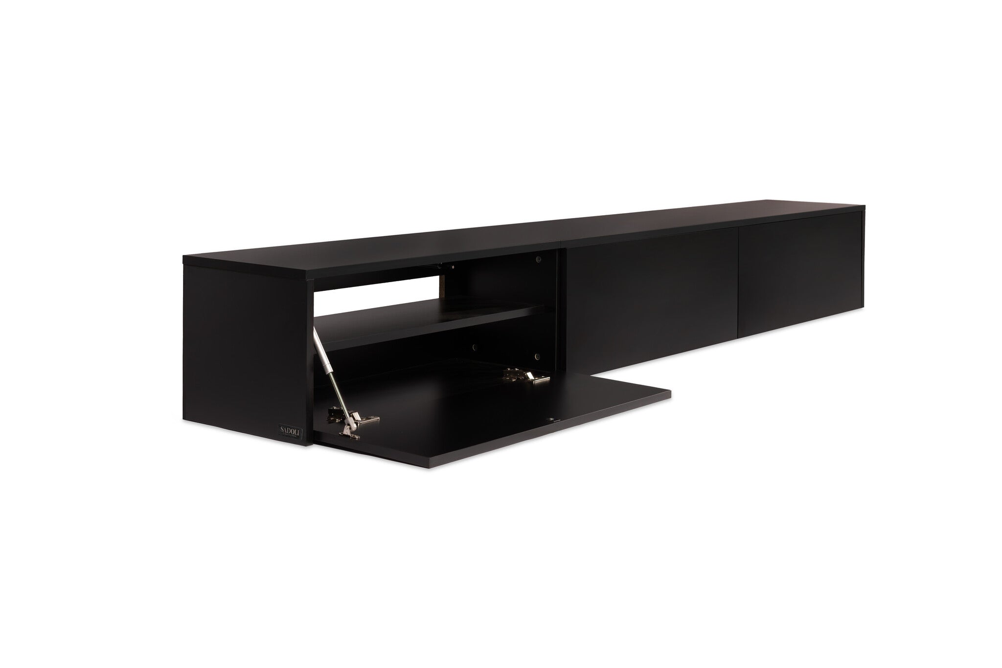 Tv Meubel Zwart Matt L180 x D36 x H33 cm